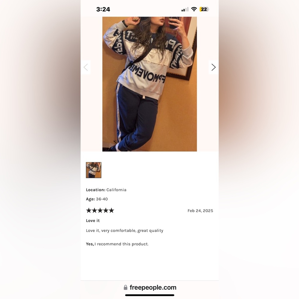 NWT FREE PEOPLE MOVEMENT All Star Logo Set | Midnight Navy Combo MSRP $198 - Picture 15 of 15